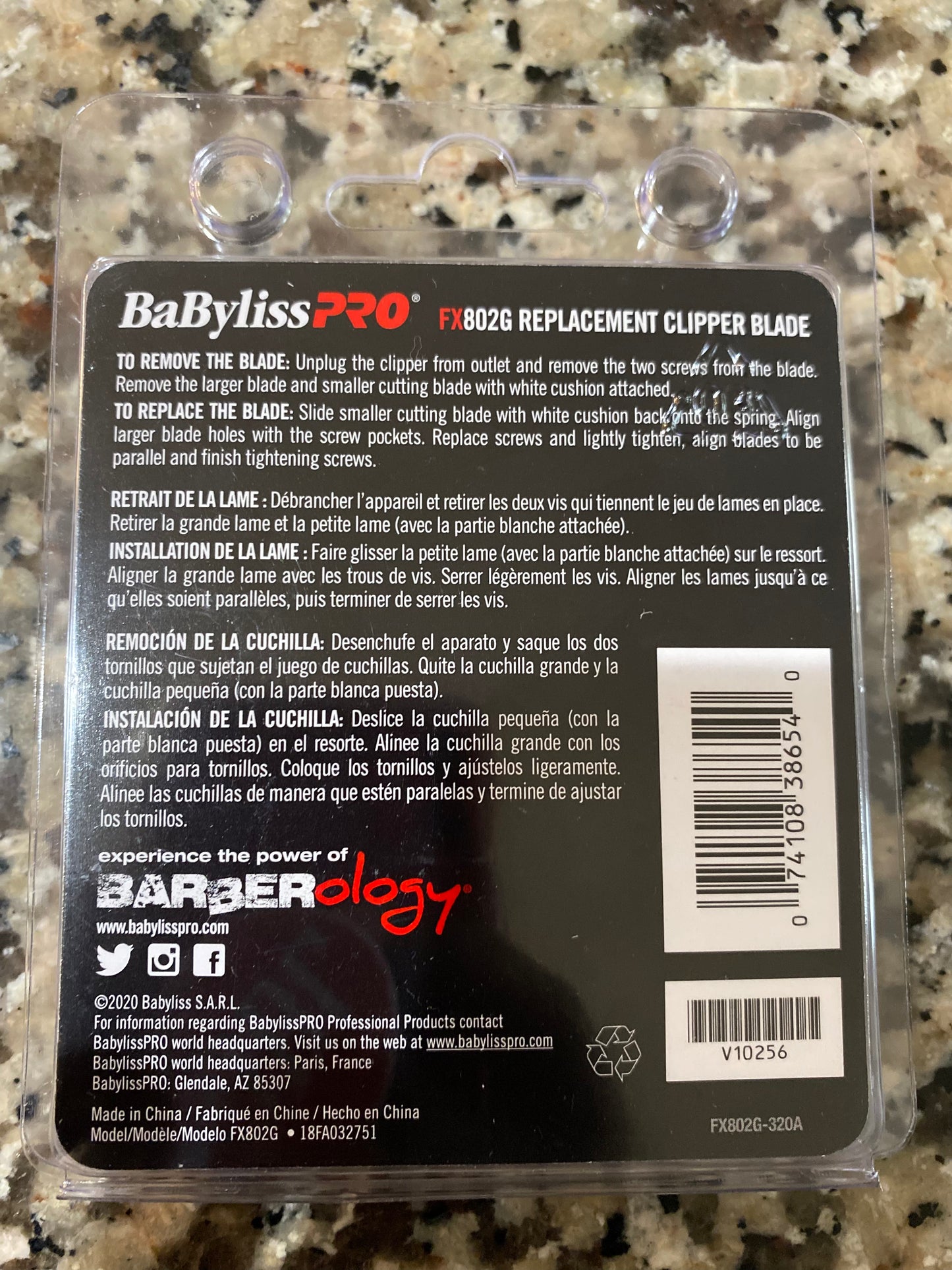 BaBylissPRO Barberology Replacement Clipper Blades for FX802G