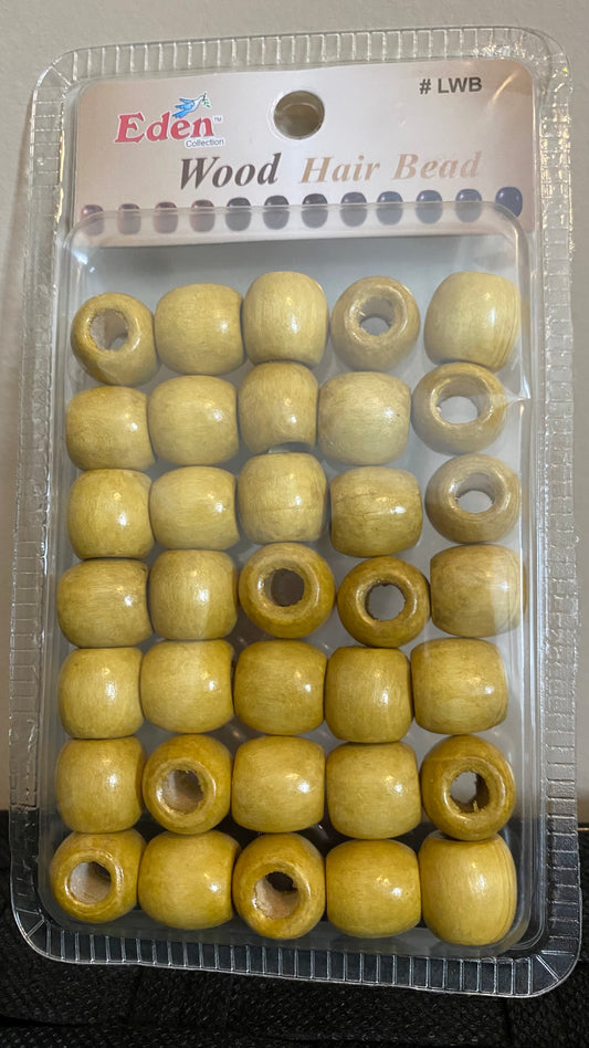 Jumbo Wooden Hair Beads