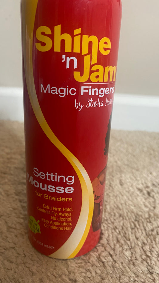 Shine n Jam Setting Mousse for Braiders 12 FL OZ