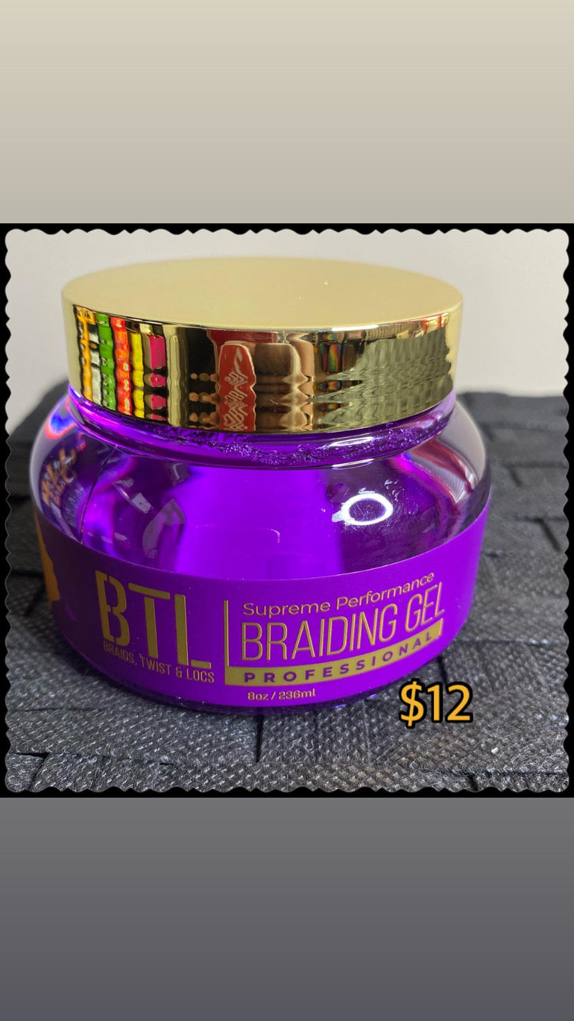 BTL Supreme Braiding Gel for Braids, Twist, & Locs 8 OZ Level 4 – Klassy LLC