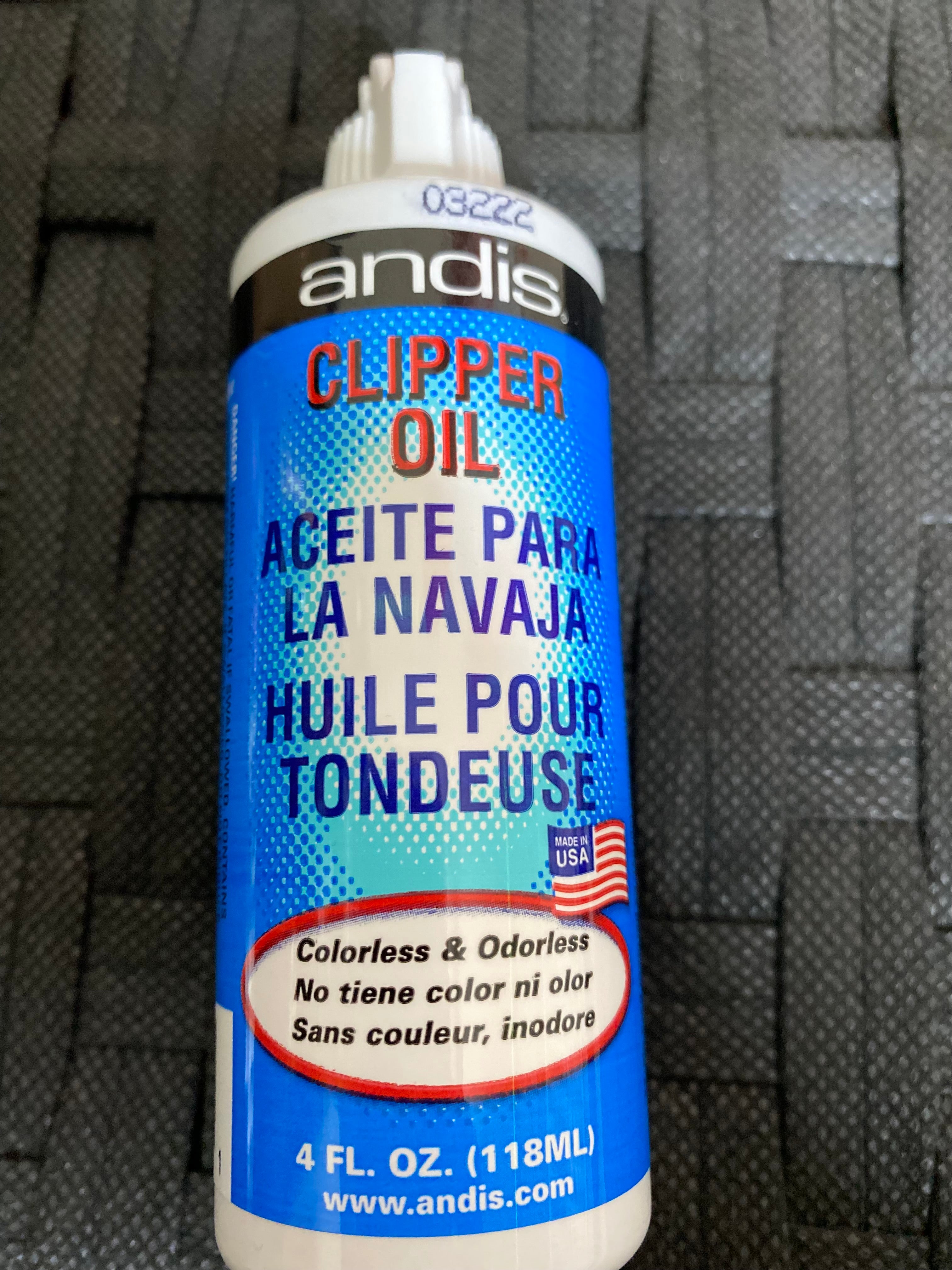 Andis Liquid Clipper oil 4 oz.