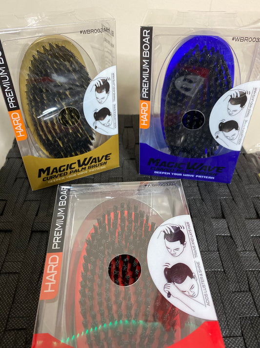 Men Magic Wave Curved Palm Brush Hard