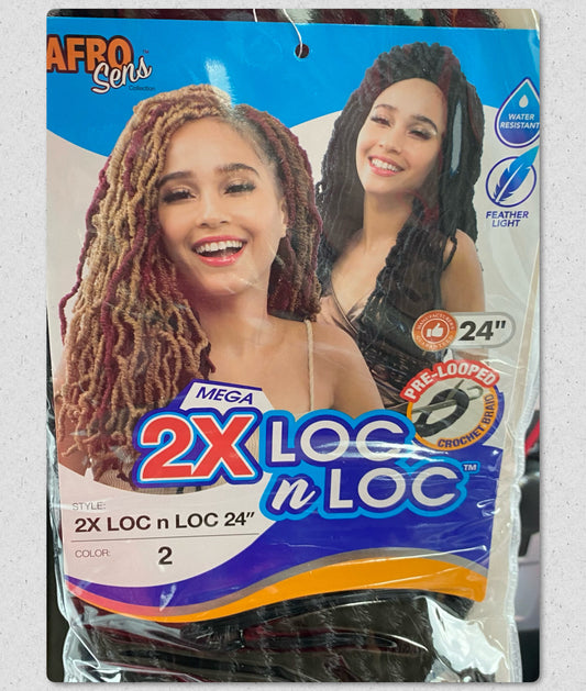 Afro Sens Mega 2x loc n loc 24 inch