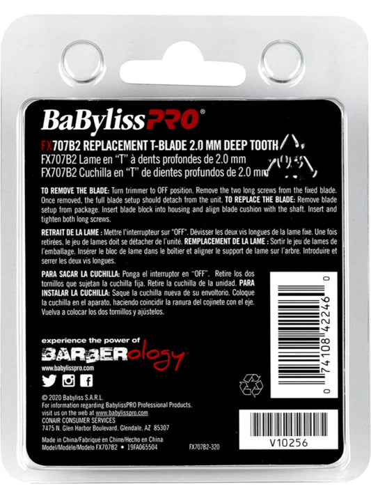 BaBylissPRO Barberology Replacement Blades for Outlining Hair Trimmers FX707B2